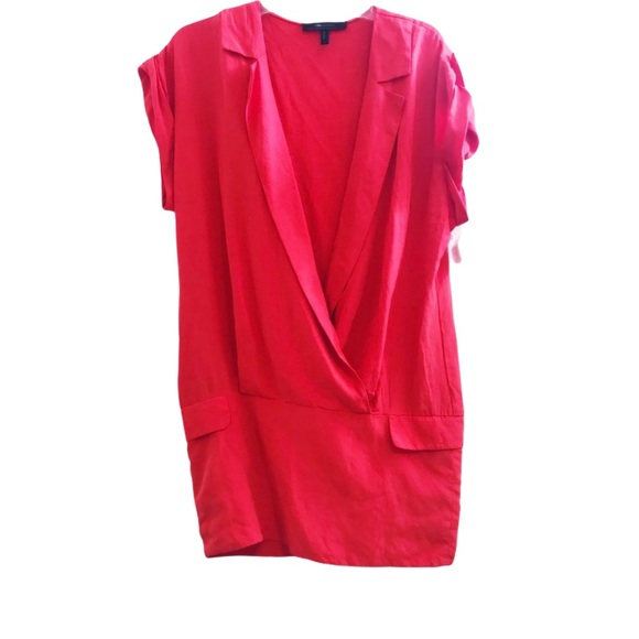 BCBGMaxAzria Dresses & Skirts - BCBGMaxAzria Red berry silk mini wrap dress